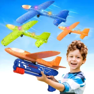Foam Airplane Launcher Toy for Kids