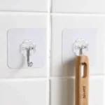 10 Pcs Transparent Self Adhesive Hanger Hooks – Strong Wall & Door Hooks