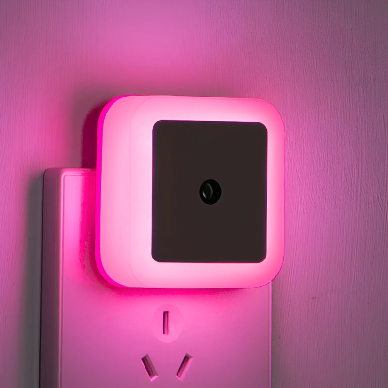 Auto On/Off Mini LED Night Light – Smart & Convenient Bedroom Lighting