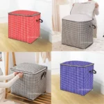 Large Capacity Square Blanket & Quilt Storage Bag – Premium Printed Quality