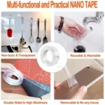 Nano Double Sided Tape – Strong & Reusable Multipurpose Adhesive