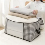 Printed Quilt & Cloth Storage Bag – Space Saving Winter Organizer