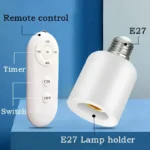 Smart E27 Wireless Lamp Holder – Remote Control & Timer Function