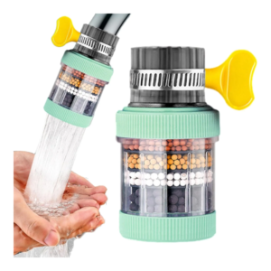 6-Layer Faucet Water Filter with Activated Carbon (1-Piece)